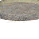 Benzara BM200905 Decorative Cemented Log Plate With Distressed Details, Gray