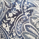Leone Damask Denim Blue Throw Pillow 21x21, with Polyfill Insert