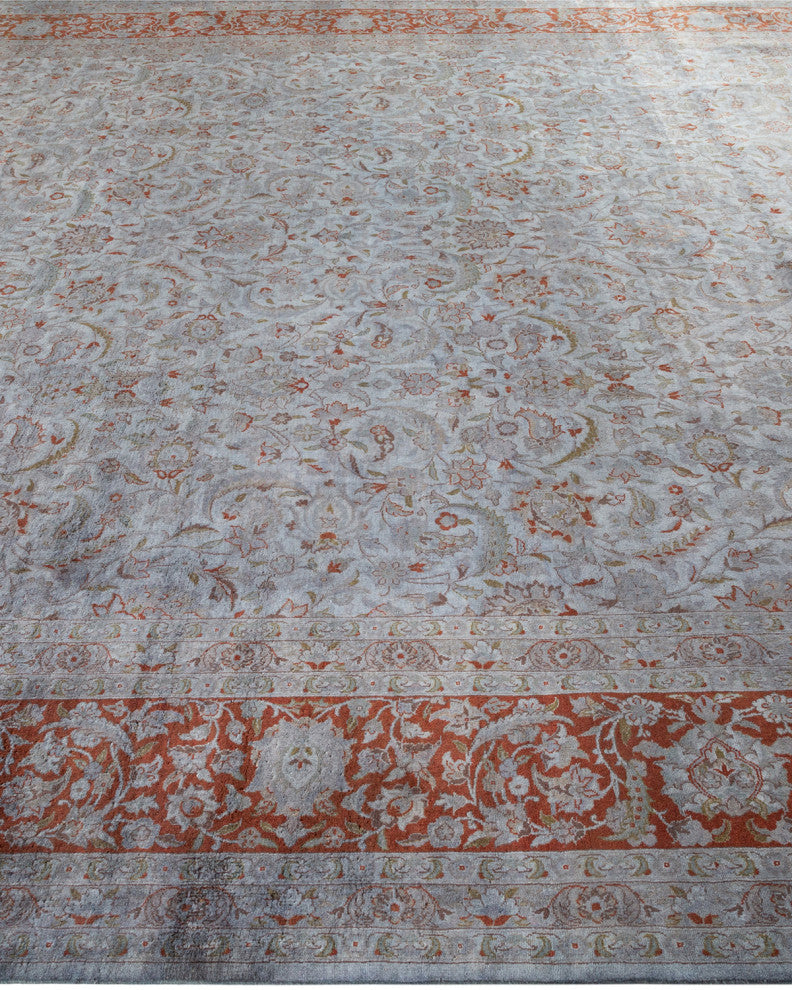 Fine Vibrance, One-of-a-Kind Hand-Knotted Area Rug Gray, 10' 1" x 14' 5"