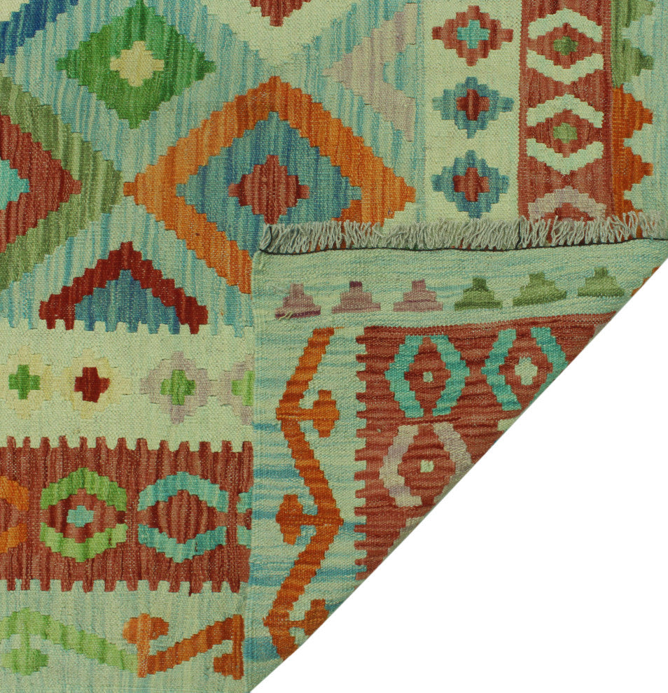 Sangat Kilim Bentleig Lt. Green Rug