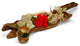 Preserved Rose Garden in Wood Log