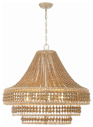 Silas 8-Light Chandelier, Burnished Silver