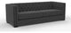 Nativa Interiors Mirel 94" Sofa, Charcoal, Deep Plush Depth