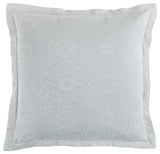 Matelasse Euro Sham, 27"x27", Gray