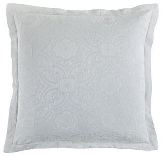 Matelasse Euro Sham, 27"x27", Gray