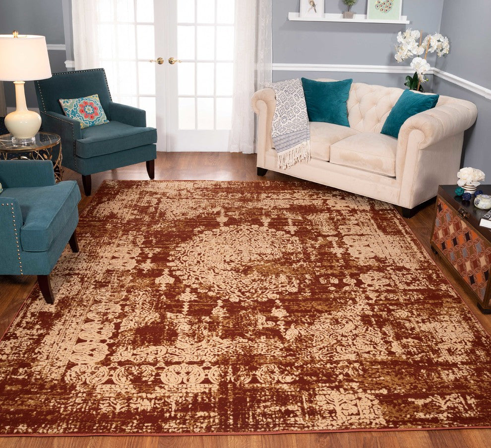 Noori Rug Lagoon Emilie Rust/Beige Rug