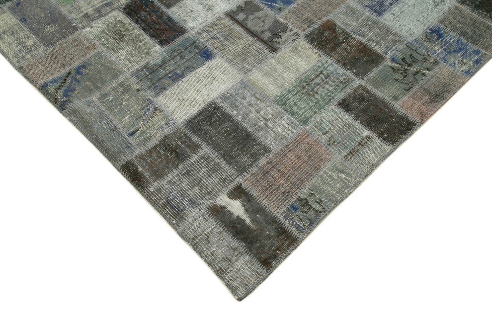 Rug N Carpet - Handwoven Oriental 6' 8" x 10' 2" Antique Patchwork Area Rug
