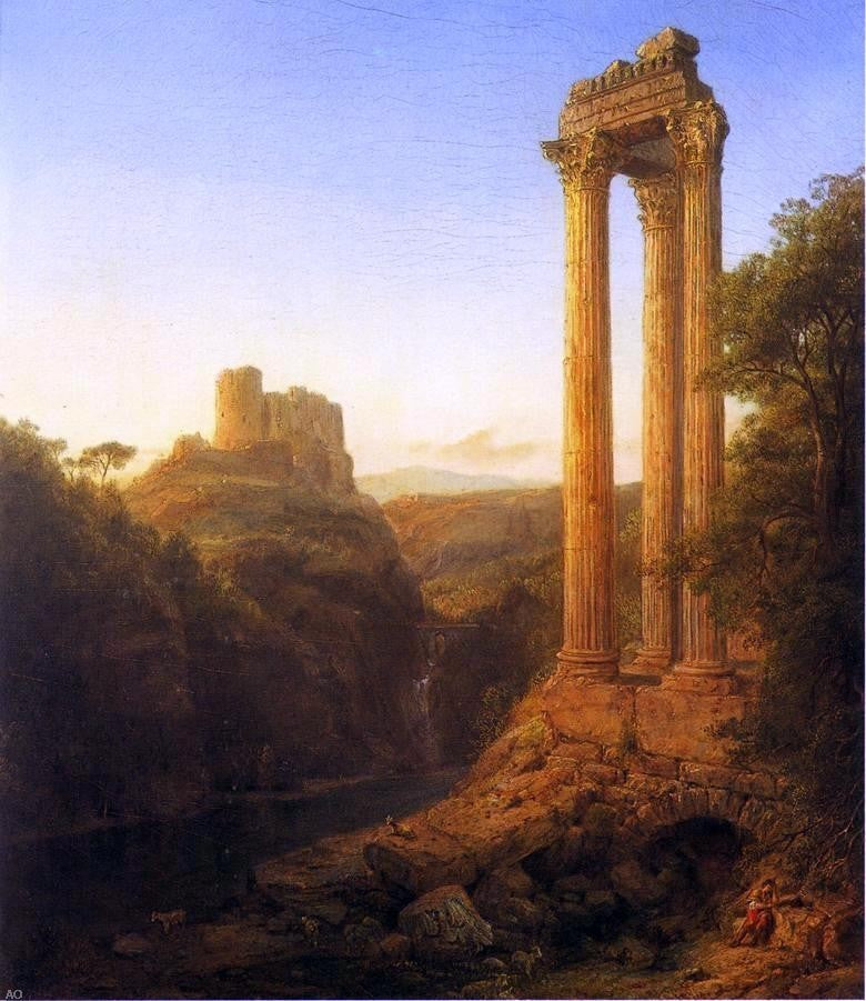 Frederic Edwin Church Sunrise in Syria, 20"x25" Wall Decal
