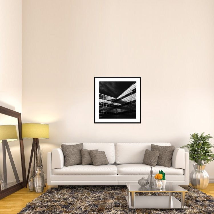 "The Dark Side Of Light" Framed Digital Print by Jeroen Van De, 38"x38"