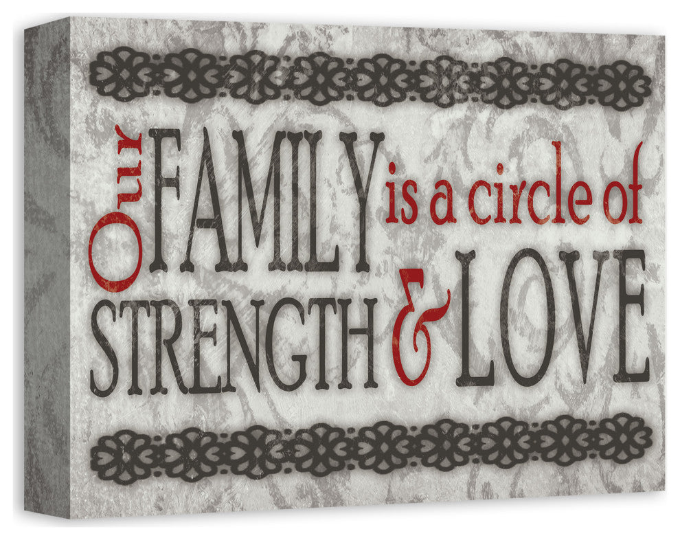 Circle Of Love 14x11 Canvas Wall Art