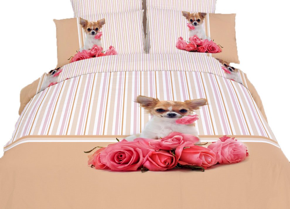 Queen Size Duvet Cover Sheets Set, Cutie Pie
