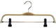 Stylish Light Wooden Combo Hangers With Vinyl Non-Slip Clips, Box of 100
