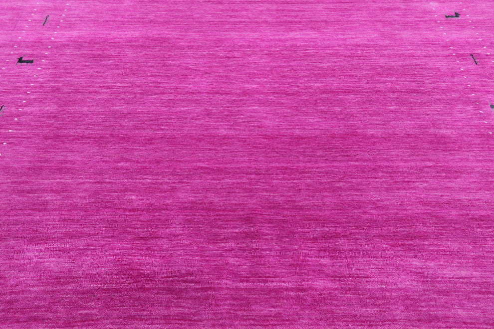6' Square Handmade Persian Gabbeh Wool Rug - Q15050