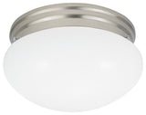 Generation Lighting Lighting 1-Light Flush Mount, Brushed Nickel