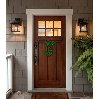 Modern Home 12" Real Preserved Boxwood Monogram Wreath Letters - Hashtag