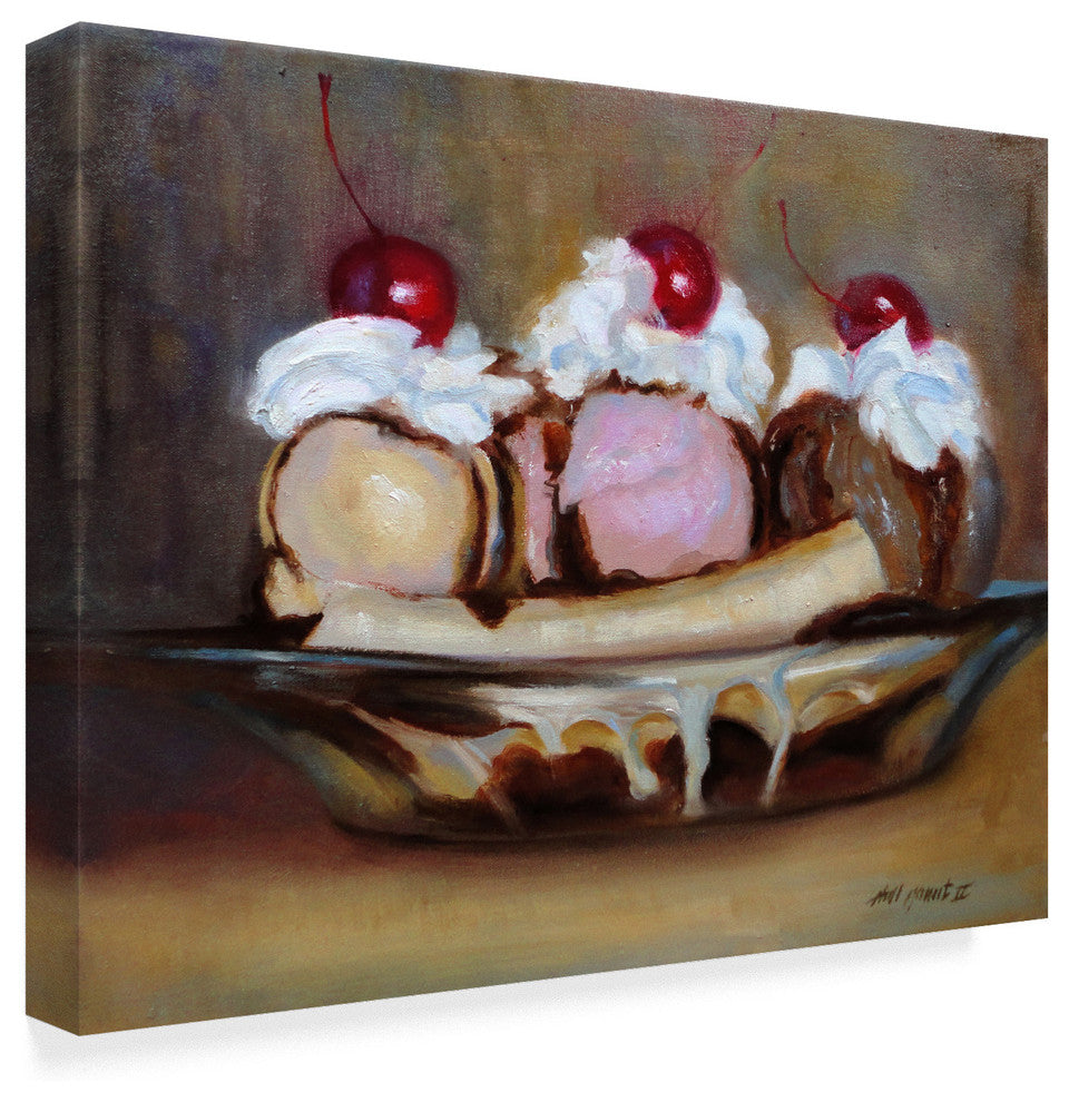 Hall Groat Ii 'Banana Split' Canvas Art, 47"x35"