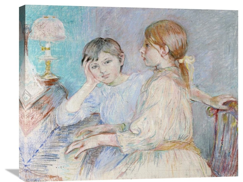 "Le Piano" Stretched Canvas Giclee by Berthe Morisot, 30"x24"