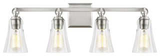 4-Light Vanity, Satin Nickel