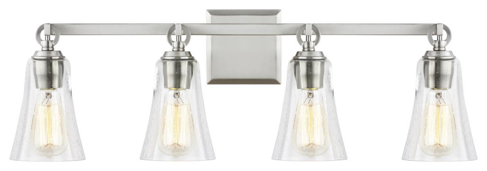 4-Light Vanity, Satin Nickel