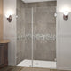 Aston Nautis GS 47"x72" Completely Frameless Hinged Shower Door, Stainless Steel