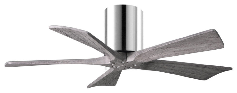 Matthews Fan, Irene-5H Ceiling Fan, Polished Chrome, 42", Barn Wood