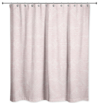 Blush Persian Pattern 71x74 Shower Curtain