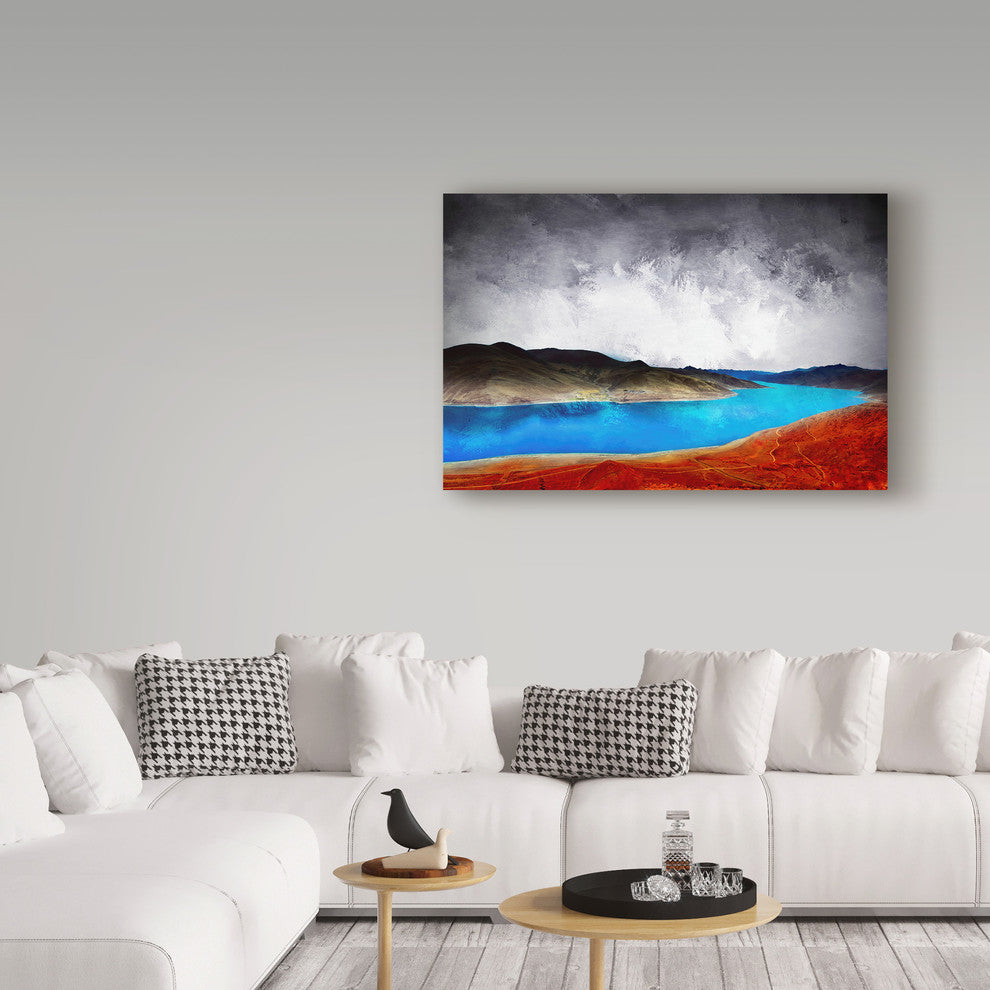 "Blue River" by Ata Alishahi, Canvas Art, 16"x24"