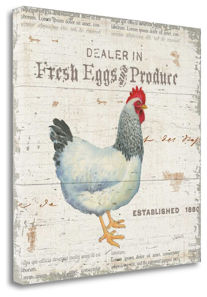 "On The Farm III" By Wiens James, Giclee Print on Gallery Wrap Canvas
