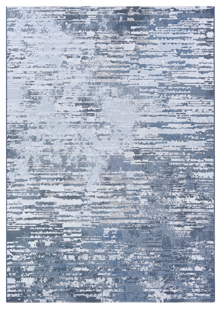 Serenity Cryptic Area Rug, Grey-Opal, 2'2"x7'10" Runner