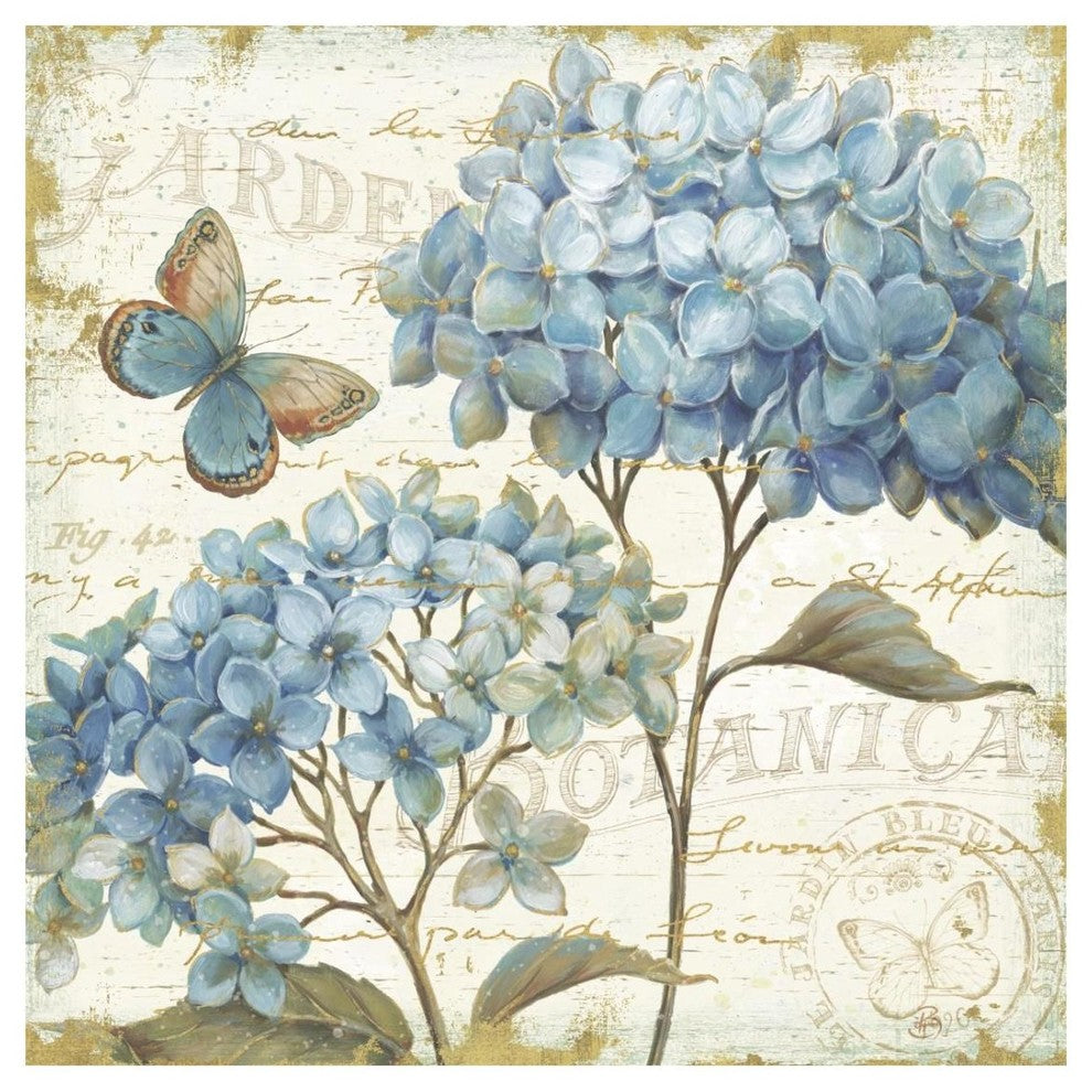 "Blue Garden IV" Digital Paper Print by Daphne Brissonnet, 26"x26"