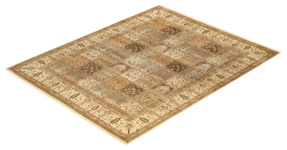 Ahmadnagar, One-of-a-Kind Hand-Knotted Area Rug Ivory, 8'2"x10'3"
