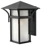 Hinkley Harbor Medium Outdoor Wall Mount Lantern, Satin Black