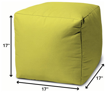 17  Cool Dark Mustard Yellow Solid Color Indoor Outdoor Pouf Cover