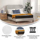 Capri Comfortable Sleep 8 Inch CertiPUR-US Certified Hybrid Mattress in a Box, Gray, Queen