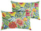 Sorra Home Pensacola Multi Knife Edge Pillow, Set of 2, 24"x12"x6"