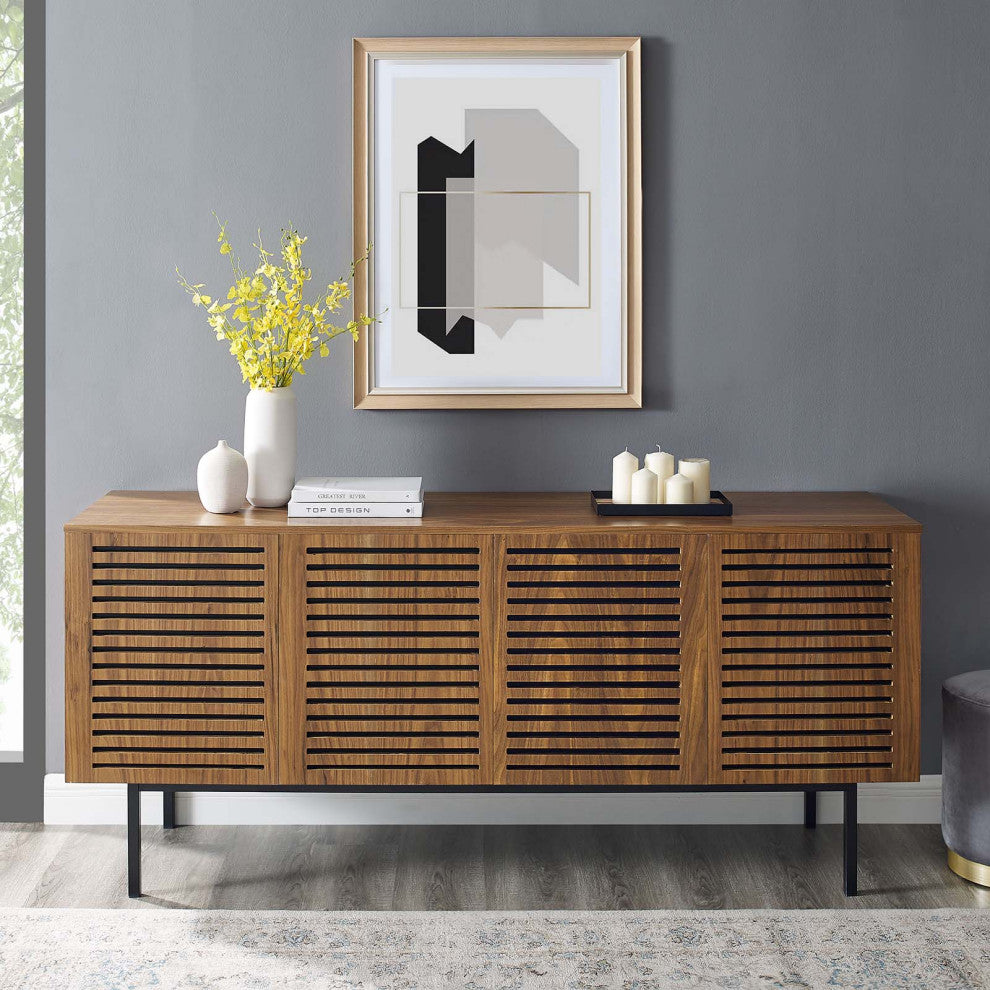 Parker 73" Tall TV Stand Walnut