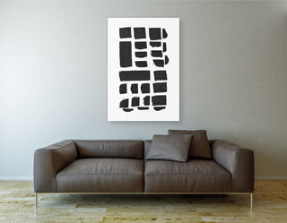 Epic Graffiti "Black and White Pattern II" by Linda Woods Giclee Canvas, 40"x60"