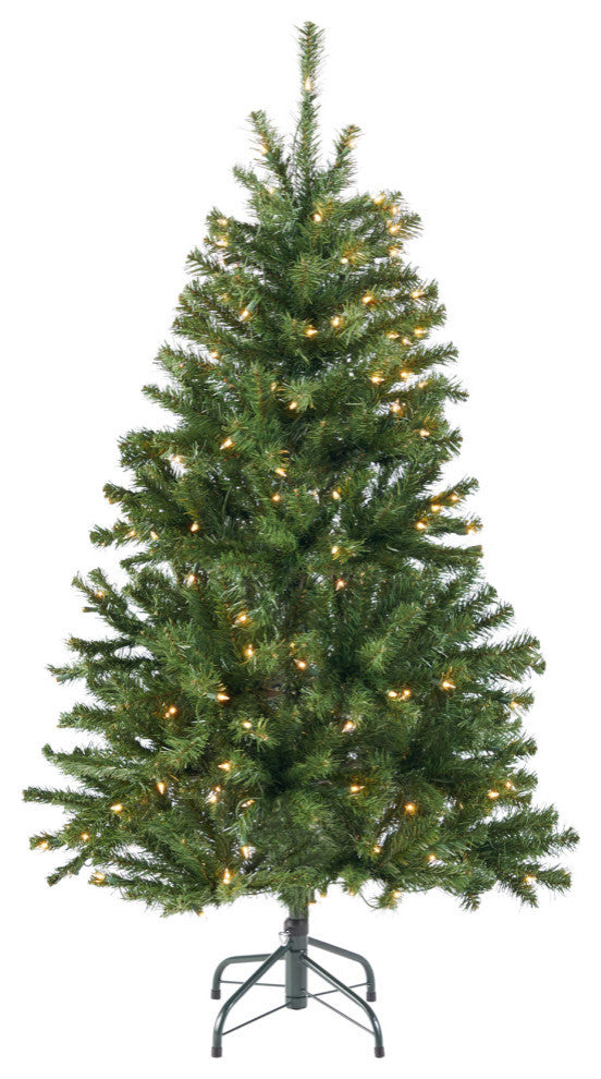 4.5' Noble Fir Artificial Christmas Tree, Pre-Lit Clear