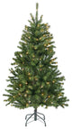 4.5' Noble Fir Artificial Christmas Tree, Pre-Lit Clear