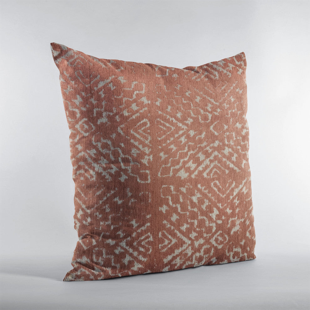 Plutus Red Diamonds Luxury Throw Pillow, 20"x26"