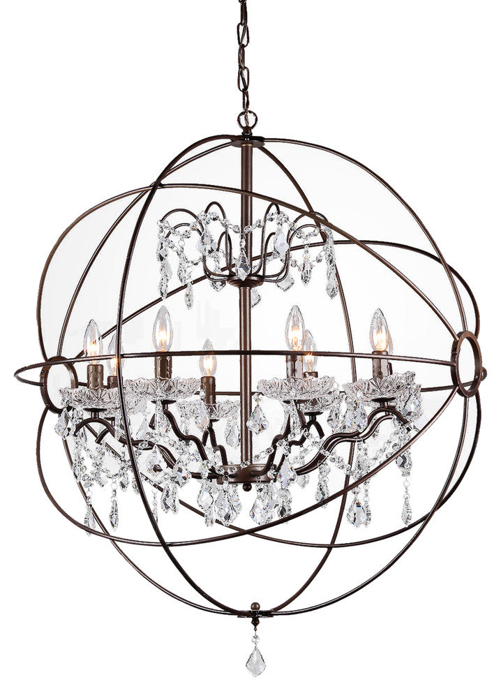 Edwards Antique Bronze 32" Chandelier
