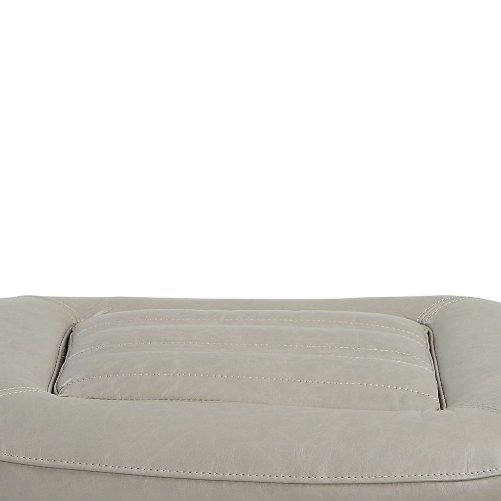 Piran Ottoman Twilight Top Grain Leather