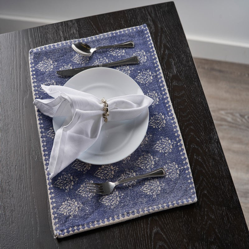 Blue Fairy-tale Motif Bordered Place Mat