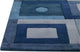 Hand Tufted Blue Wool Area Rug, 5'6"x7'10"