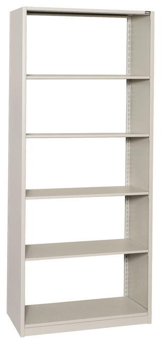 88.7" 4Post-In-A-Box Shelving, 18" Deep Storage, 6 Shelves, Adder Unit, Gray
