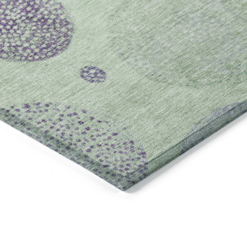 Machine Washable Indoor/Outdoor Chantille ACN1897 Aloe 5' x 7'6" Rug