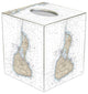 TB2487 - Block Island Nautical Chart Tissue Box Cover