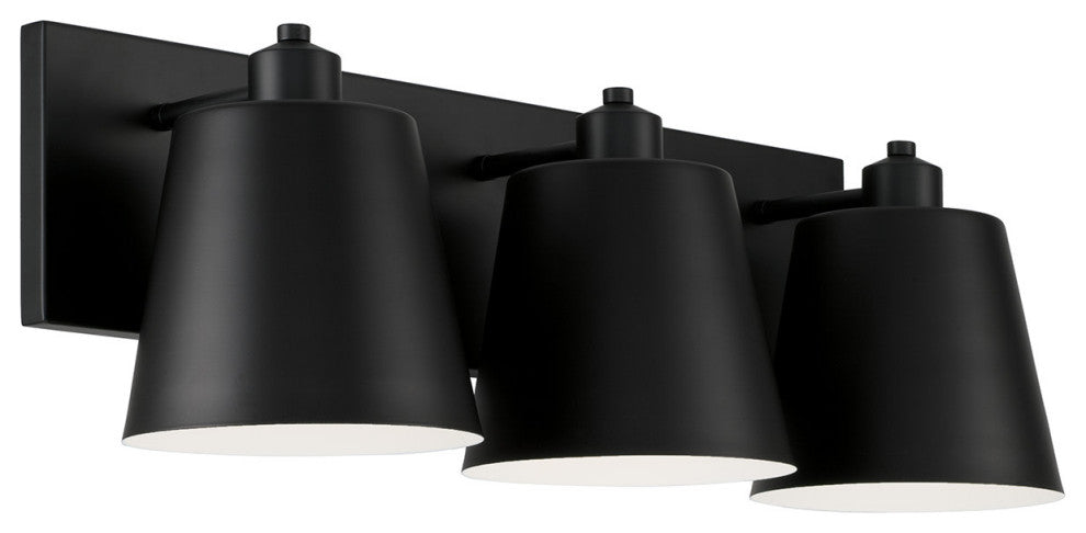 Capital Lighting 151331 Alden 3 Light 24"W Vanity Light - Matte Black