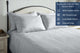 Delara GOTS 100% Organic Cotton Pillowcase Set of 2 400TC, Light Gray, Queen, 21"x32"