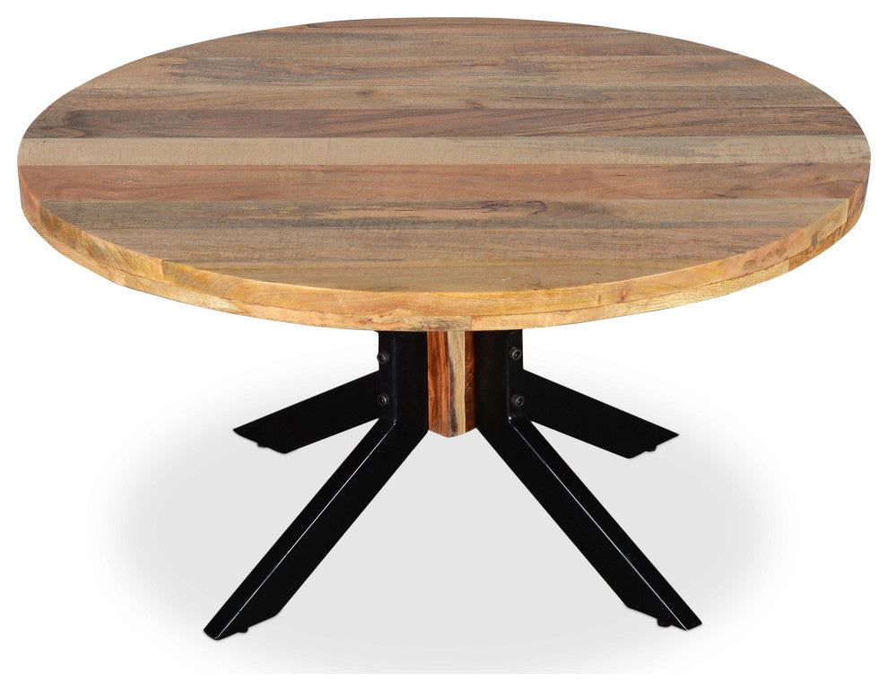 ROOT Mango Wood Round Coffee Table